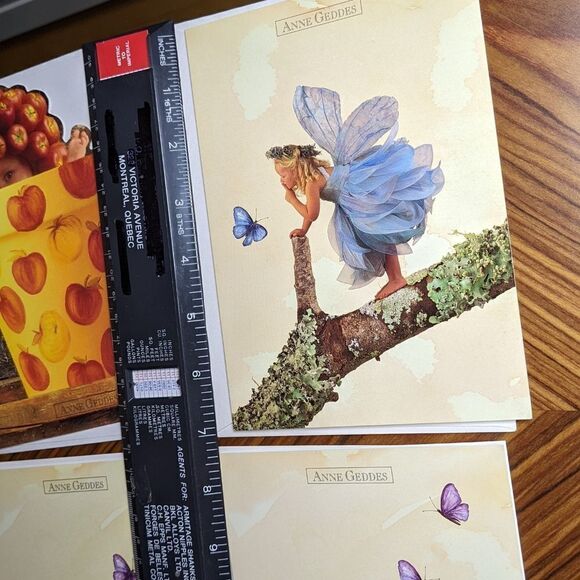 Free ADD Vintage Anne Geddes Set/4 Cards w/ Envelopes Baby Greeting Cards - Picture 5 of 6